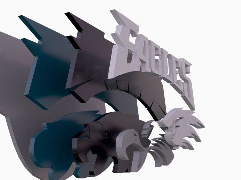 Philadelphia Eagles Logo Shield Printable and Renderable Modèles 3D en vedette