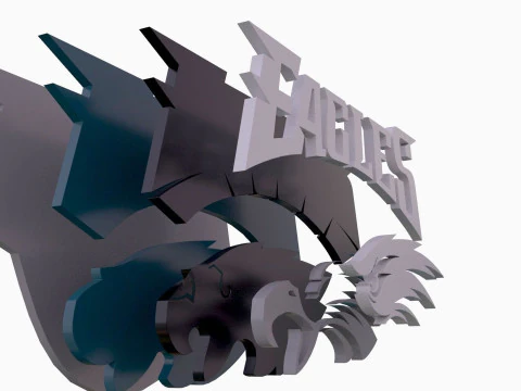 Philadelphia Eagles Logo Shield Printable and Renderable 3D Print Model