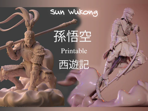 Sun Wu-Kong для друку 3D Принт Модель