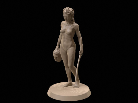 Medusa with the Head of Perseus Printable 3D Print Model