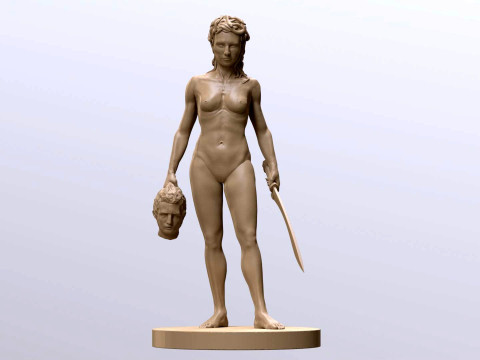 Medusa with the Head of Perseus Printable 3D Print Model