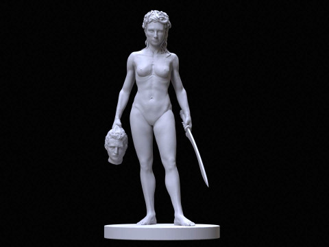 Medusa with the Head of Perseus Printable 3D Print Model