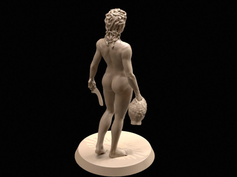 Medusa with the Head of Perseus Printable 3D Print Model