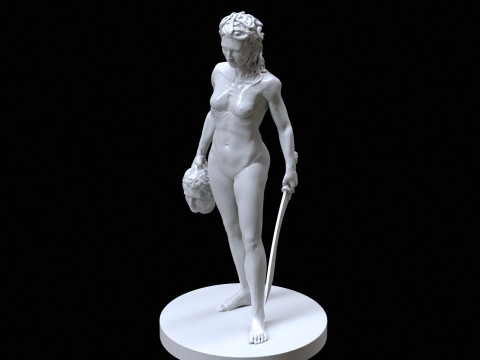 Medusa with the Head of Perseus Printable 3D Print Model