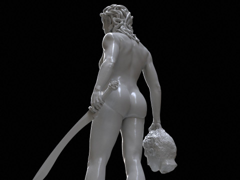 Medusa with the Head of Perseus Printable 3D Print Model