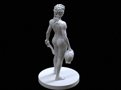 Medusa with the Head of Perseus Printable 3D Print Model