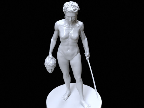 Medusa with the Head of Perseus Printable 3D Print Model