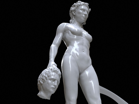 Medusa with the Head of Perseus Printable 3D Print Model