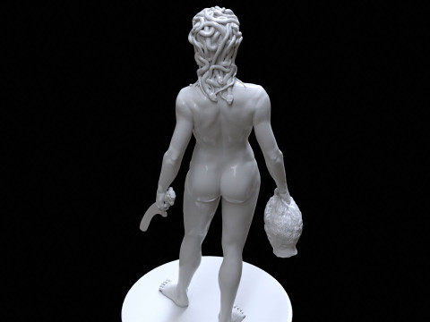 Medusa with the Head of Perseus Printable 3D Print Model