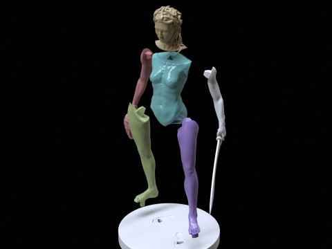 Medusa with the Head of Perseus Printable 3D Print Model
