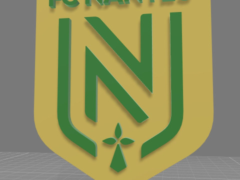 FC Nantes badge Printable and Renderable 3D 打印模型