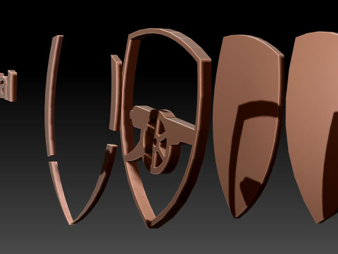 Arsenal FC keychain badge Printable and Renderable 3D 프린트 모델