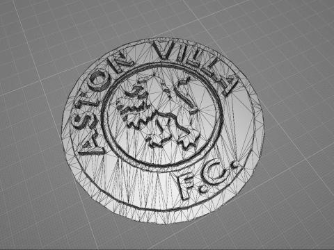 Aston Villa FC keychain Logo Printable and Renderable 3D Print Model
