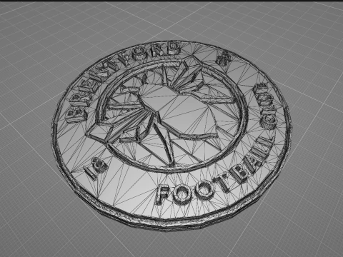 Brentford keychain Logo Printable and Renderable 3D Print Model