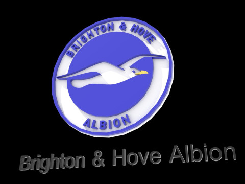 Brighton Hove Albion Keychan 3Dプリントモデル