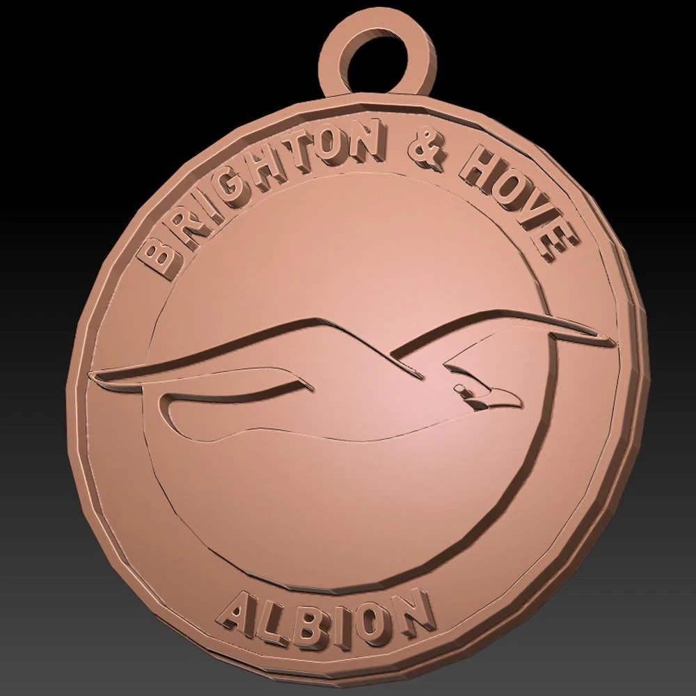 Brighton Hove Albion Keychan 3D Print Model .c4d .max .obj .3ds .fbx .stl .blend