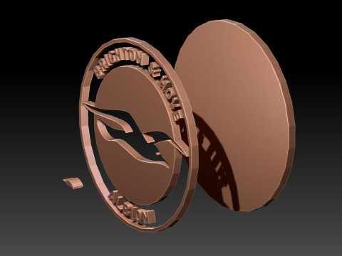 Brighton Hove Albion Keychan 3Dプリントモデル