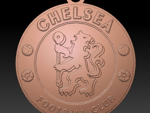 Chelsea FC keychain Logo Printable and Renderable Model Cetak 3D