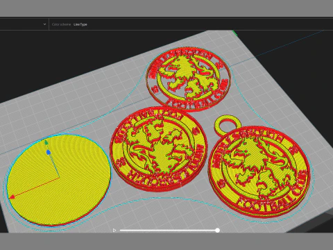 Middlesbrough United FC keychain badge Printable and Renderable 3D Print Model