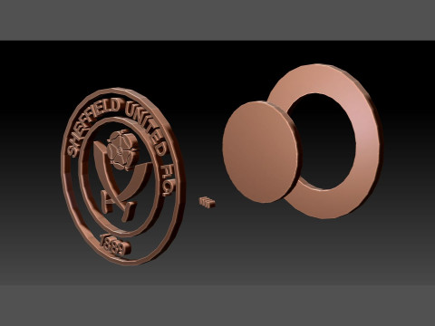 Sheffield United FC keychain Logo Printable and Renderable 3D Принт Модель