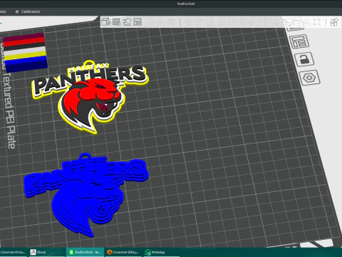 Halifax Panthers Keychain Badge 3D Print Model