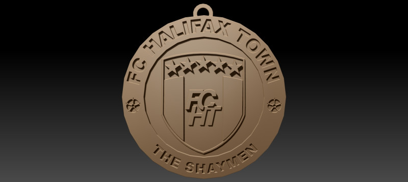 Halifax Town Keychain Badge Modelo de impresión 3D .c4d .max .obj .3ds .fbx .stl .blend