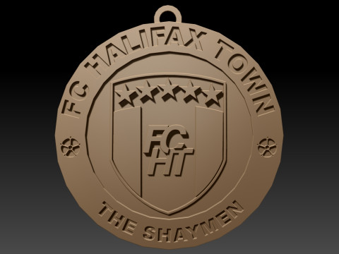 Halifax Town Keychain Badge 3D Print Model