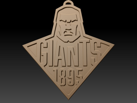 Huddersfield Giants Keychain Badge 3D Print Model