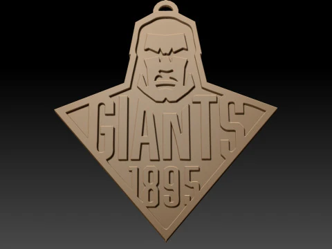 Huddersfield Giants Keychain Badge 3D Print Model