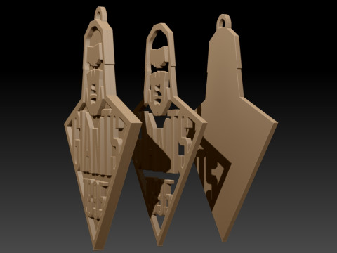 Huddersfield Giants Keychain Badge 3D Print Model