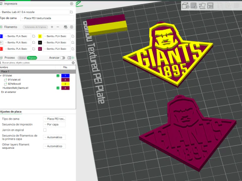 Huddersfield Giants Keychain Badge 3D Print Model