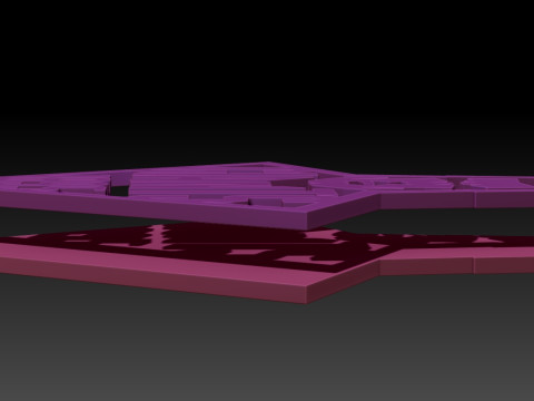 Huddersfield Giants Keychain Badge 3D Print Model