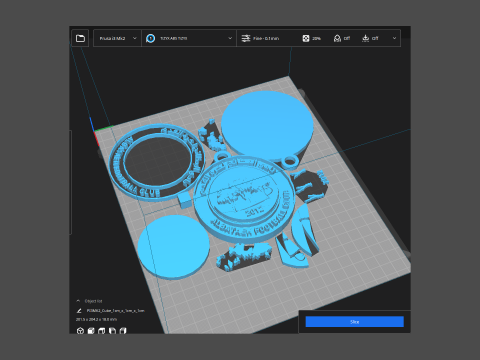 UAE Pro League Al Bataeh Club badge keychain printable and renderable 3D Print Model