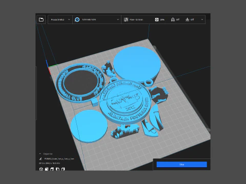 UAE Pro League Al Bataeh Club badge keychain printable and renderable 3D Print Model