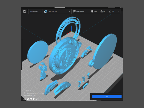 UAE Pro League Al Bataeh Club badge keychain printable and renderable 3D Print Model