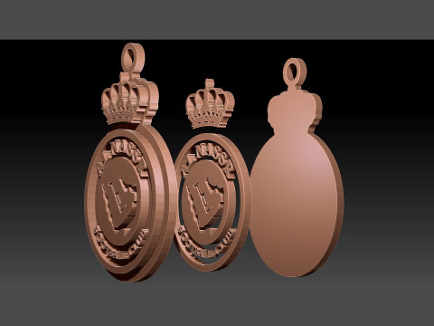 UAE Pro League Al Nasr Club badge keychain printable and renderable 3D-Druckmodell