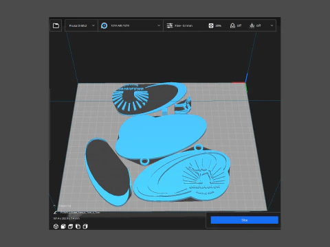 UAE Pro League Baniyas SCC badge keychain printable and renderable 3D Print Model