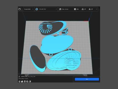 UAE Pro League Baniyas SCC badge keychain printable and renderable 3D printmodel