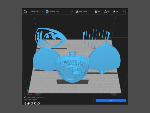 UAE Pro League Emirates badge keychain printable and renderable 3D Print Model