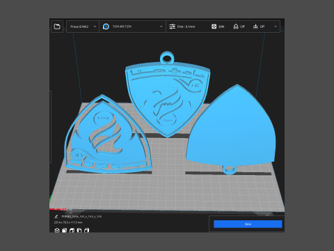 UAE Pro League Hatta badge keychain printable and renderable Modelo de Impressão 3D