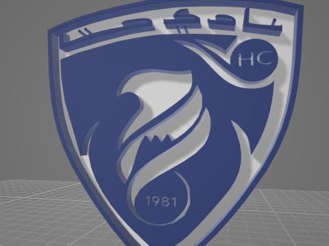 UAE Pro League Hatta badge keychain printable and renderable Modelo de Impressão 3D