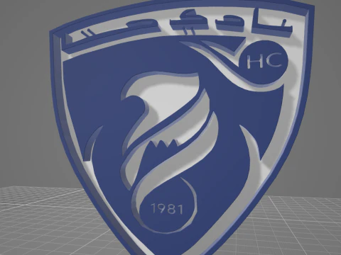 UAE Pro League Hatta badge keychain printable and renderable 3D Print Model
