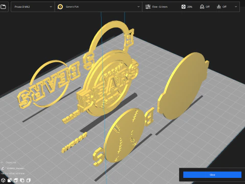 KBO League Doosan Bears keychain printable badge 3D Print Model