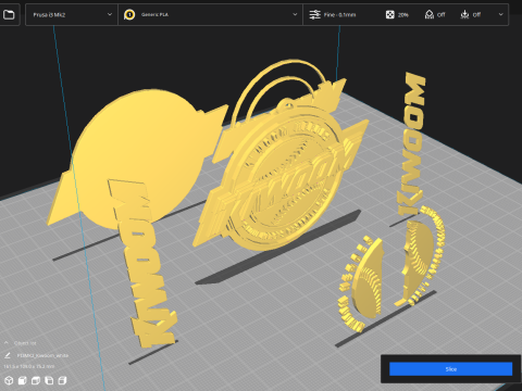 KBO League Kiwoom Heroes keychain printable badge 3D Baskı Modeli
