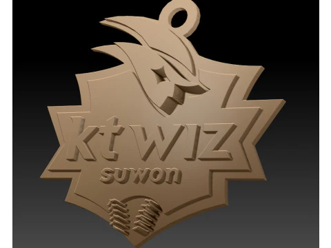 केबीओ लीग केटी विज़ कीचेन प्रिंट करने योग्य बैज 3D प्रिंट मॉडल