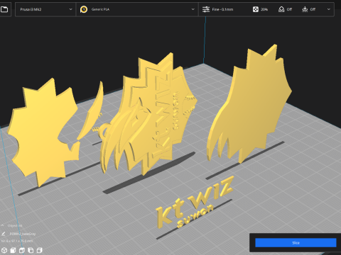 KBO League KT Wiz keychain printable badge Modello di stampa 3D