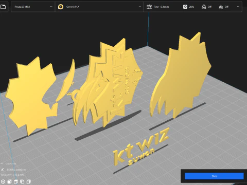 KBO League KT Wiz keychain printable badge 3D Print Model