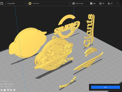KBO League NC Dinos keychain printable badge 3D Print Model