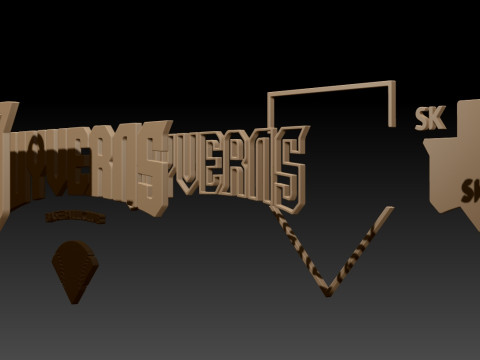 KBO League SK Wyverns keychain printable badge 3D-printmodel