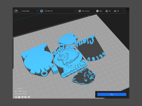 NPB Seibu Lions keychain badge printable and renderable 3D Принт Модель